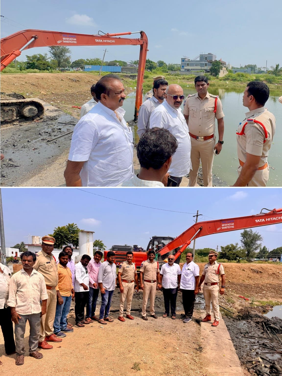 వినాయక నిమజ్జన ఏర్పాట్లపై సంయుక్త పరిశీలన